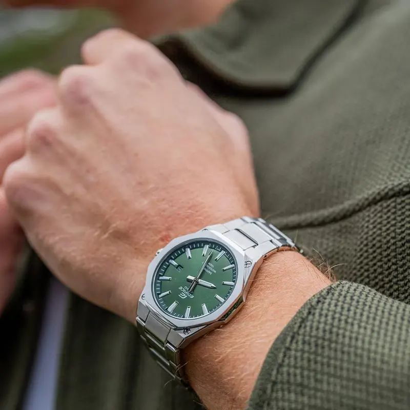 Casio Edifice Men's Watch Slim Line Green Dial- EFR-S108D-3AV